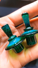 Load image into Gallery viewer, Experimental Green Frit Slurper Stopper
