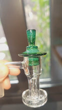 Load and play video in Gallery viewer, Experimental Green Frit Slurper Stopper
